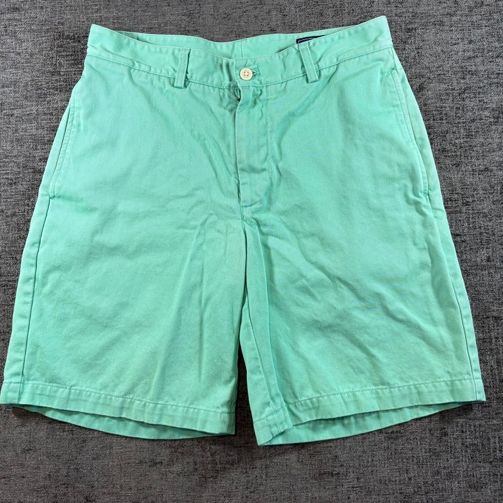 Vineyard Vines Club Short Mens 30 Mint Green Cotton Twill Chino Preppy Shorts